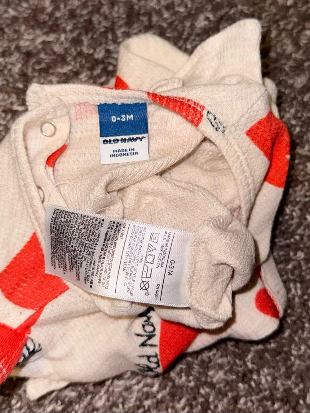 Old Navy printed thermal